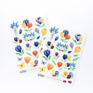 Crocus Flower Garden Stickers - Design by Willwa