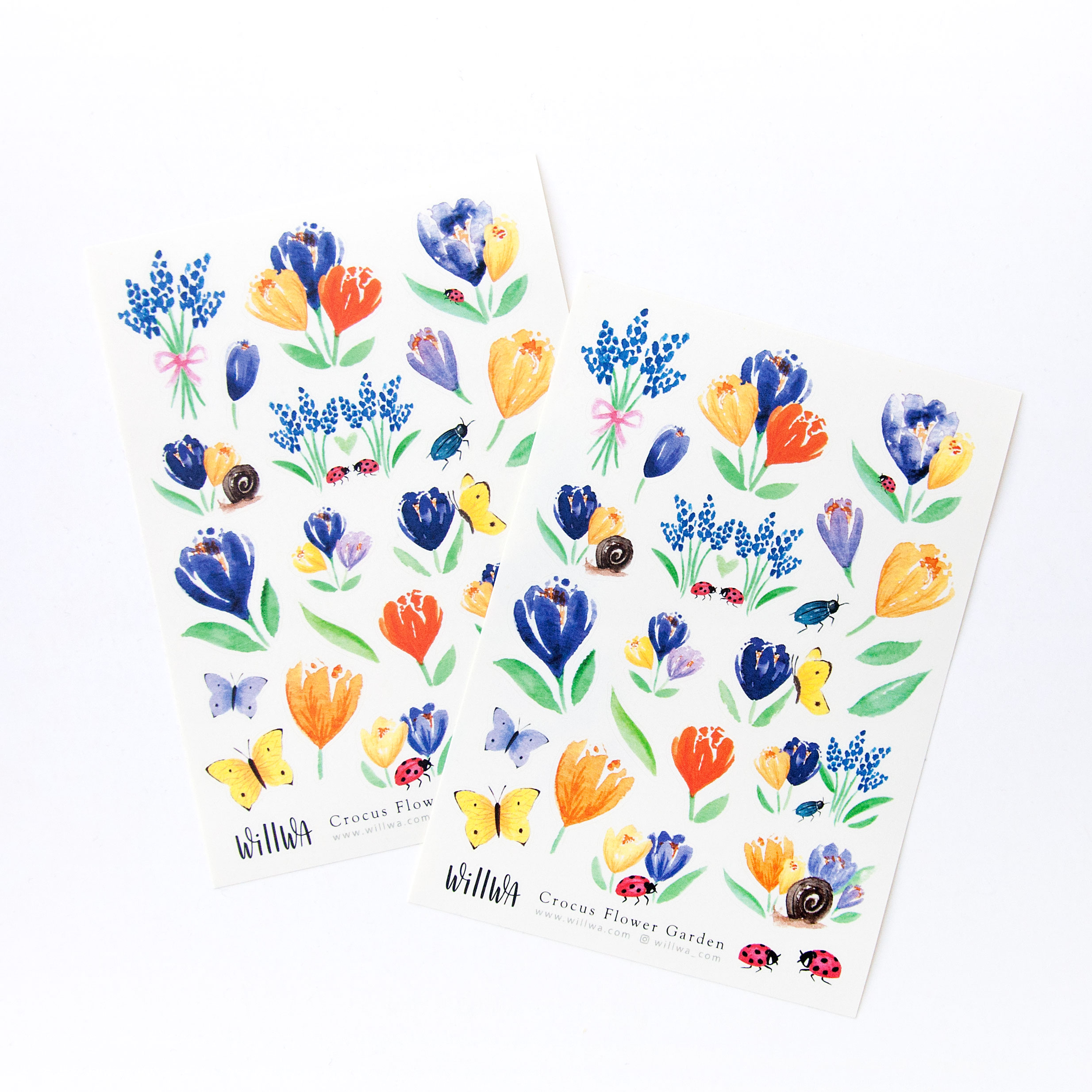 Crocus Flower Garden Stickers - Design by Willwa