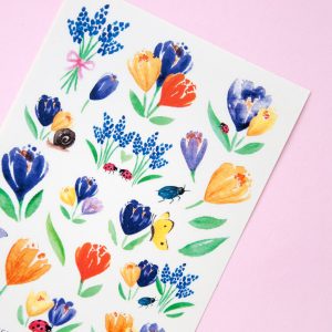 Crocus Flower Garden Stickers - Design by Willwa