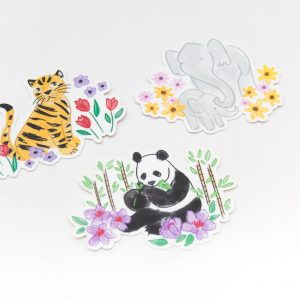 Endangered Animals Stickers - Design by Willwa