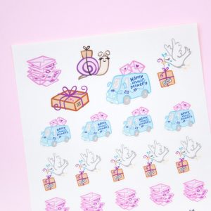 Happy Mail Delivery Sticker Sheet - Design by Willwa