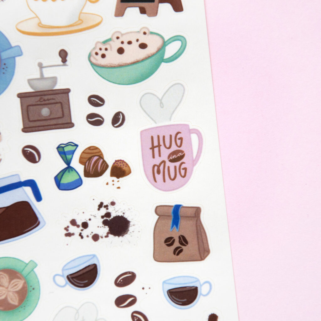 But First Coffee Cup Sticker – A Touch of Whimsy Designs