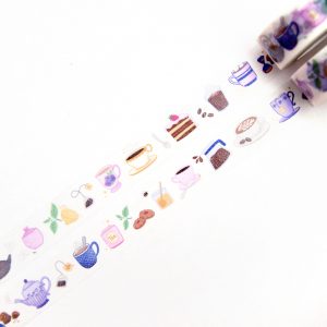 Cups and Pots Washi Tape - Design by Willwa