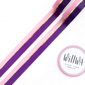 Golden Brush Stroke Washi Tape - Design by Willwa