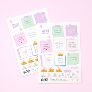 Sticky Notes Affirmations Stickers - Design by Willwa