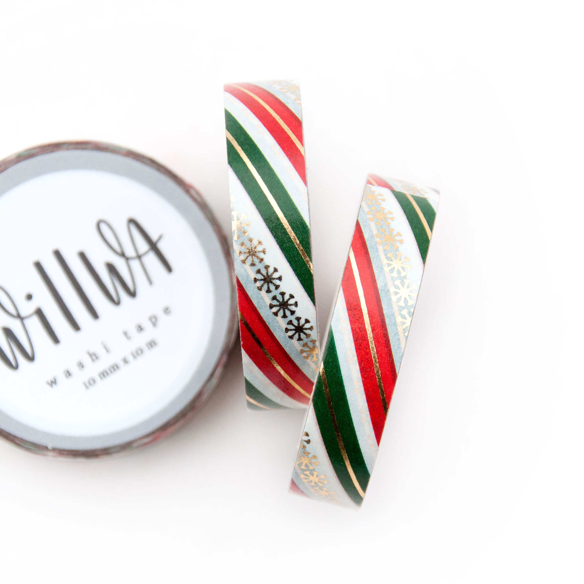 Holiday Stripes Washi Tape - Design by Willwa