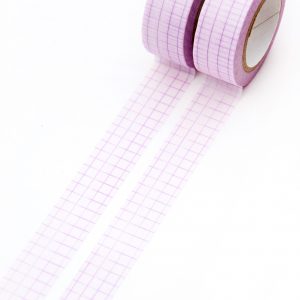 Pink Grid Washi Tape - Design by Willwa