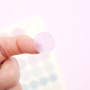 Pastel Grid Washi Dots Sticker Sheet - Design by Willwa