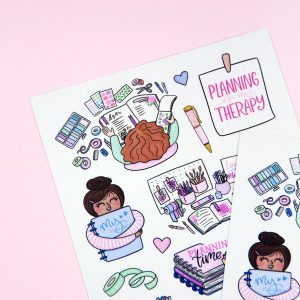 Date with My Planner Sticker Sheet - Design by Willwa