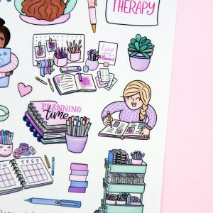 Date with My Planner Sticker Sheet - Design by Willwa