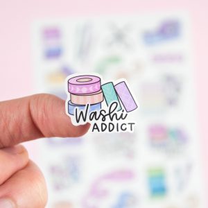 Washi and Sticker Love Sticker Sheet - Design by Willwa