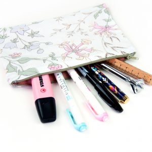 Pencil Case Sheer Florals