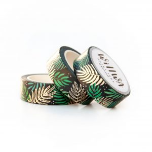 Golden Palm Leaves Washi Tape - Design by Willwa