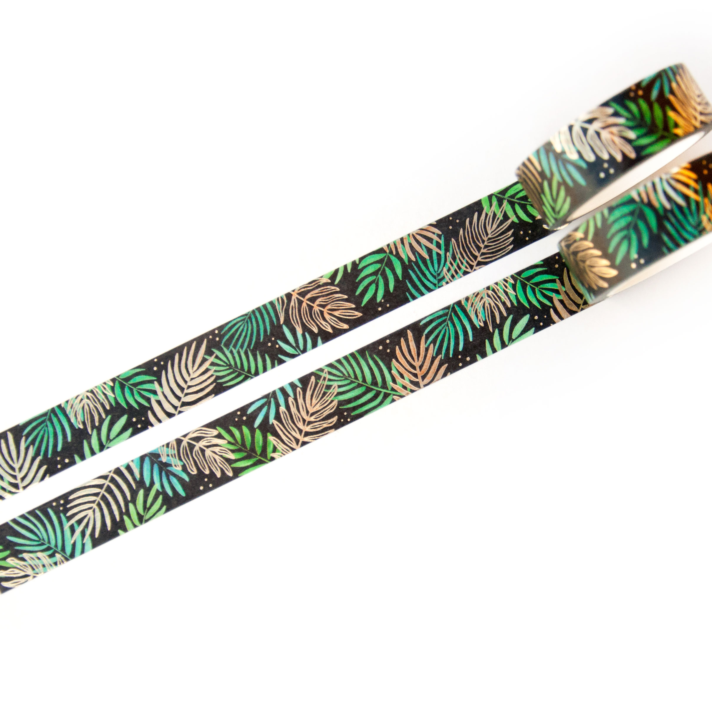 Golden Palm Leaves Washi Tape - Design by Willwa