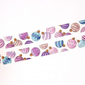 Christmas Baubles Washi Tape - Design by Willwa