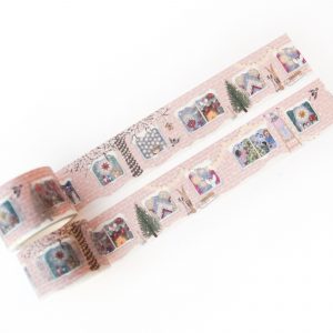 Festive Holiday Windows Washi Tape - Design by Willwa