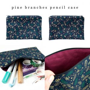 Pencil Case Pine Branches - Design by Willwa