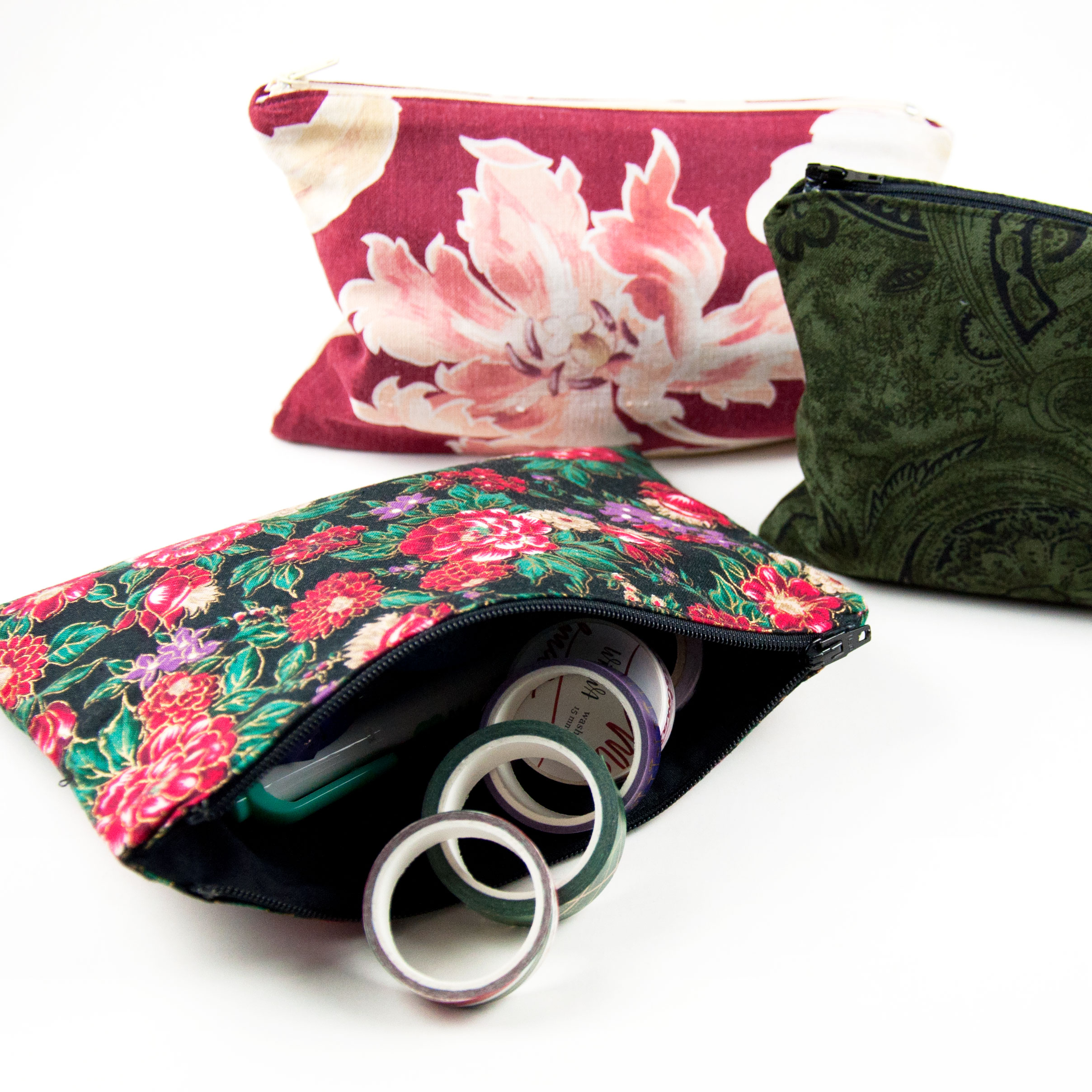 Pencil Case Christmas Flowers - Design by Willwa