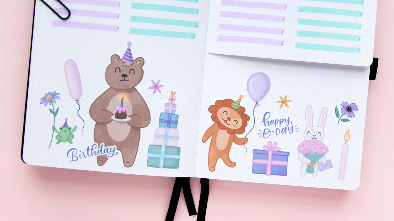 Birthday Sticker Bundles - Design by Willwa