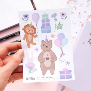 Birthday Animals Stickers - Design by Willwa