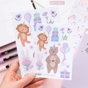 Birthday Animals Stickers - Design by Willwa