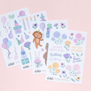 Birthday Sticker Bundles - Design by Willwa