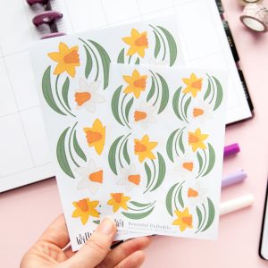 Beautiful Daffodils Stickers - Design by Willwa