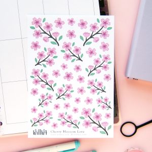 Cherry Blossom Love Stickers - Design by Willwa