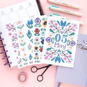 May Flowers Sticker Bundle - Design by Willwa