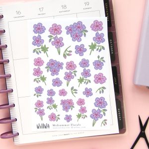 June Flower Sticker Bundle - Design by Willwa