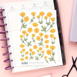 June Flower Sticker Bundle - Design by Willwa