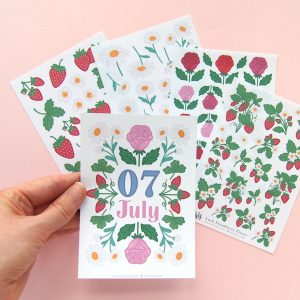 July Flower Sticker Bundle - Design by Willwa