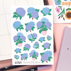 August Flower Sticker Bundle - Design by Willwa