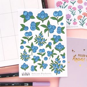 September Flower Sticker Bundle - Design by Willwa