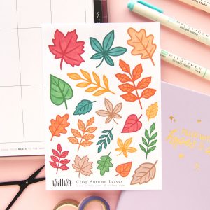 October Flower Sticker Bundle - Design by Willwa