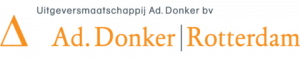 Het logo van Uitgeverij Ad. Donker