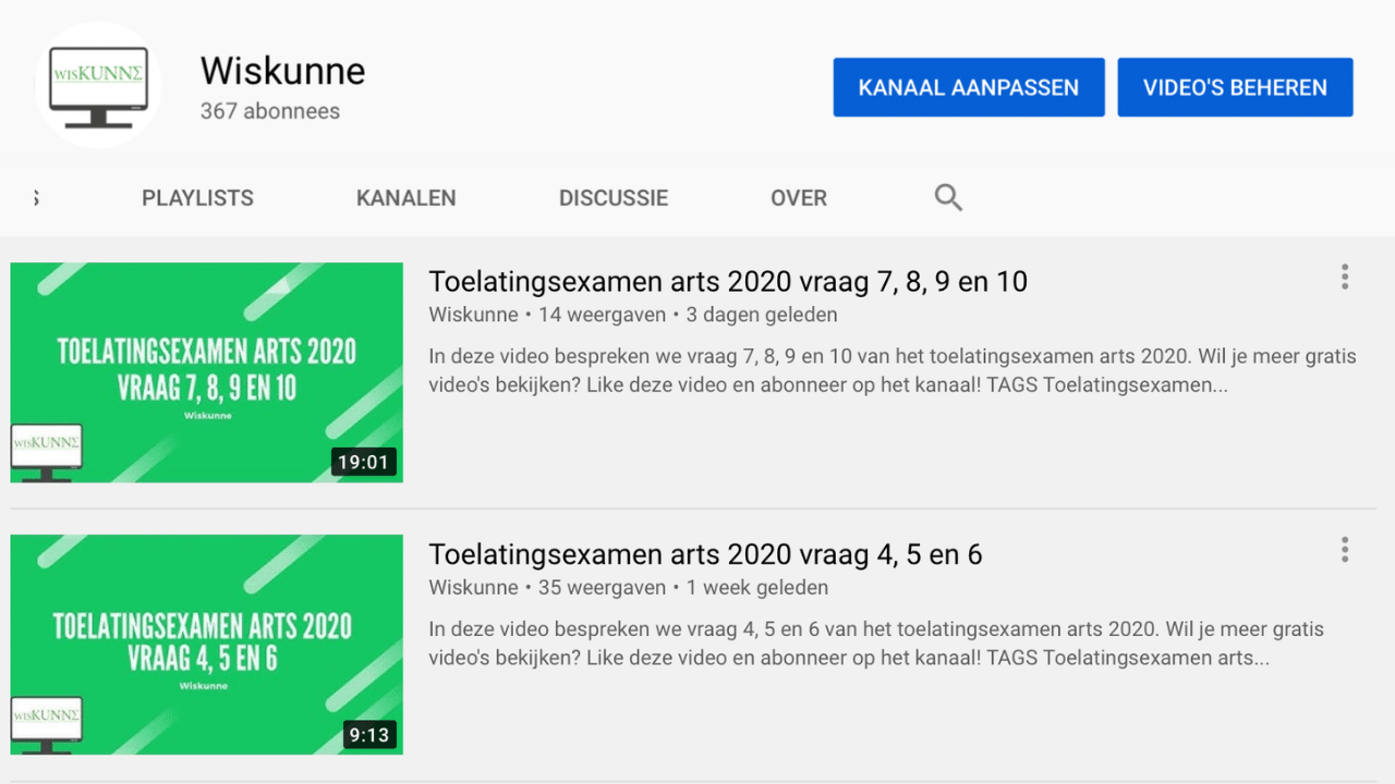 Ingangsexamen geneeskunde
