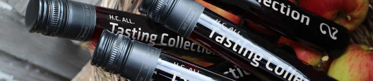 Sampl in glass vials for "virtual wine tasting kits" vinebox - Flacon / Flaconwit - Tubes