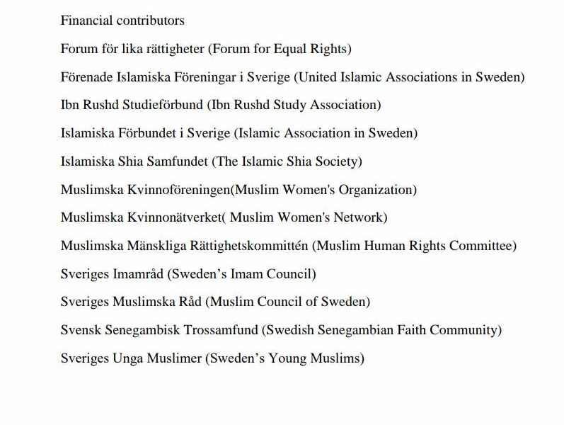 Organisationer som hetsat mot svensk socialtjänst i FN-rapporter 2013 -18”