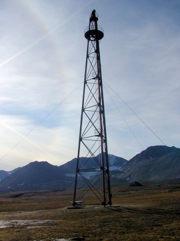 Landemast der Nordpol-Expedition von Amundsen, Ellsworth und Nobile