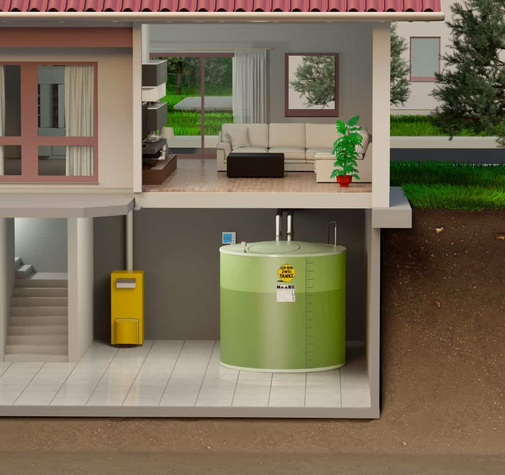 Haase-Kellertank schematischer Einbau