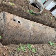 Erdtank in der Erde stilllegung bergung