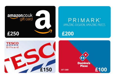 Free UK Cash Gift Cards