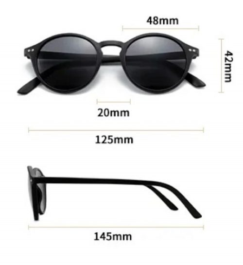 Lincoln Black Keyhole Style Bifocal Sunglasses - Image 2