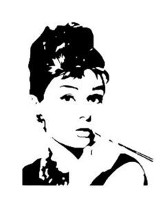 Audrey Hepburn wallsticker