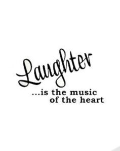 Laughter - is the music of the heart wallsticker