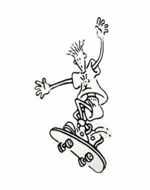 Skater wallsticker