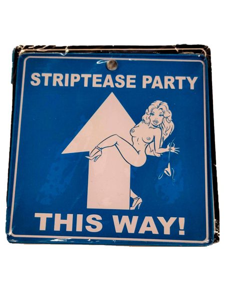 Striptease-1- skilt