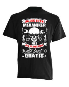 ja jeg er mekaniker tshirt