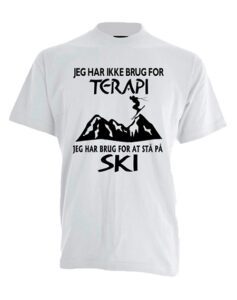 jeg har brug for at staa paa ski tshirt